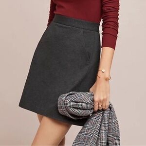 Anthropologie Hutch Stretch A Line Skirt Large